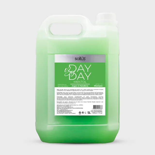 Shampoo Day By Day Lavatório - Mentol 5 L