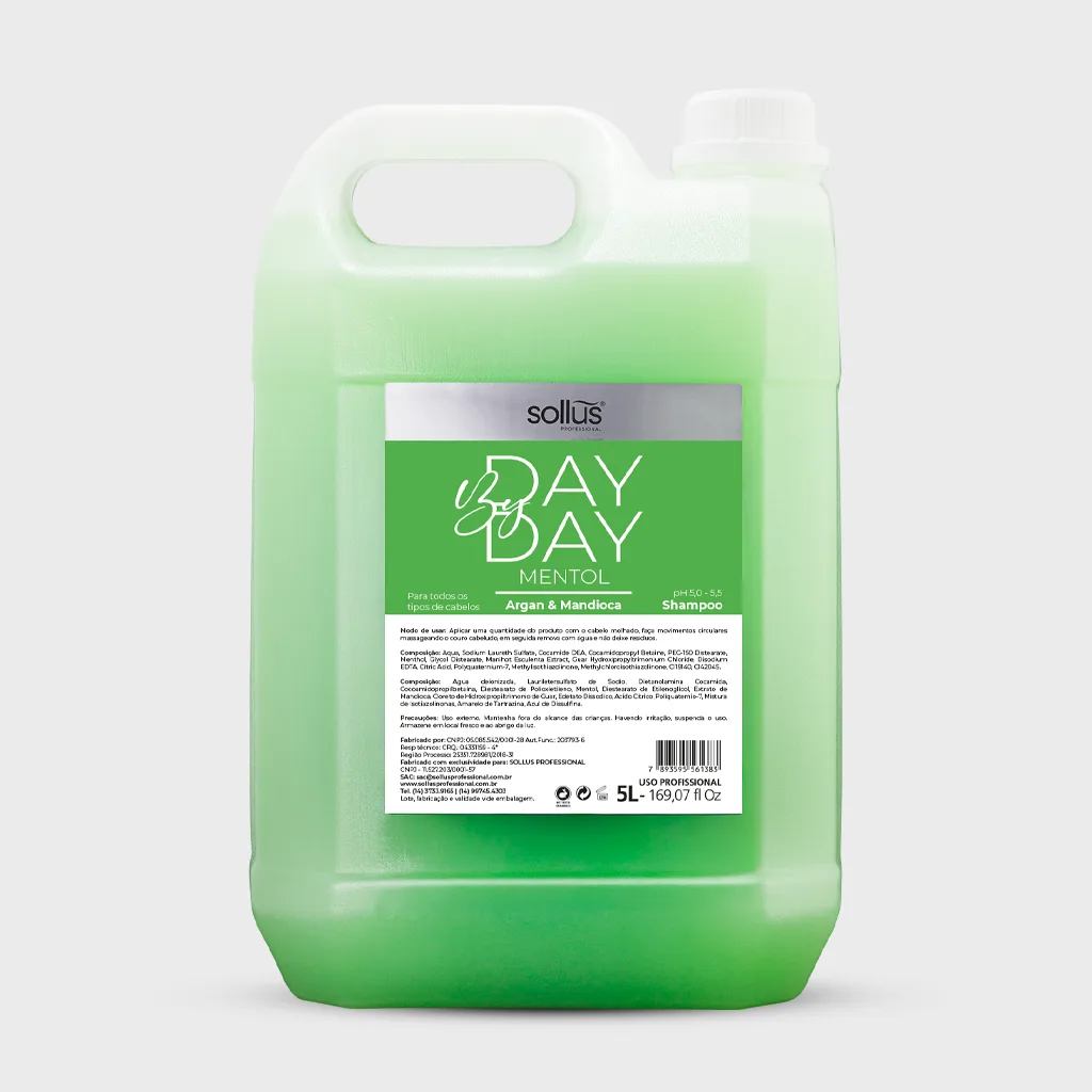 Shampoo Day By Day Lavatório - Mentol 5 L