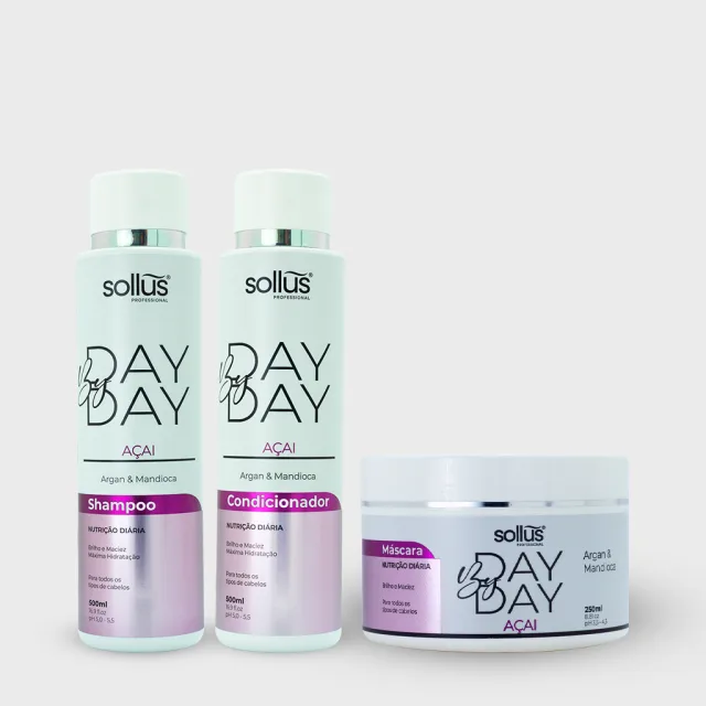 Kit Day By Day Açai- Home Care ( 3 Passos )