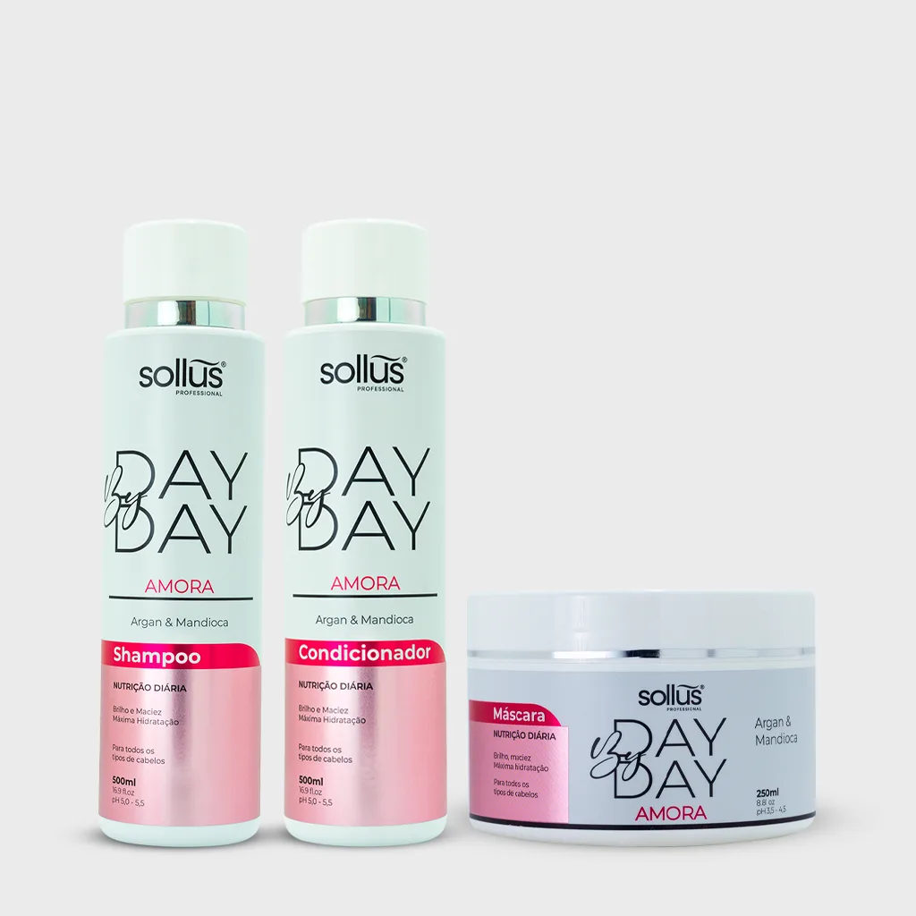 Kit Day By Day Amora - Home Care ( 3 Passos )